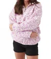 O'neill Sierra Superfleece Pullover In Passionfruit In Pink