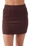 O'neill Skye Cord Mini Skirt In Brown In Brown