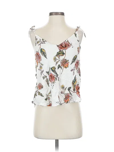Pre-owned O'neill Sleeveless Blouse In White