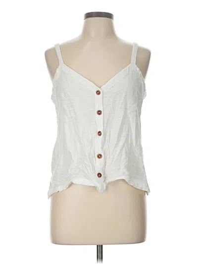 Pre-owned O'neill Sleeveless Blouse In White
