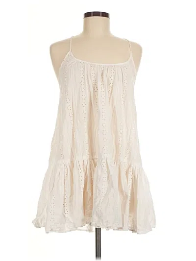 Pre-owned O'neill Sleeveless Top Ivory Halter Neckline Tops