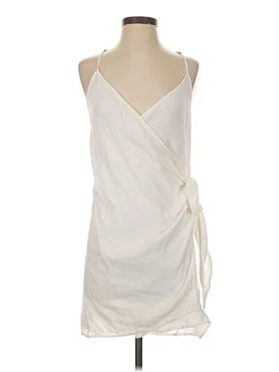Pre-owned O'neill Sleeveless Top Ivory Halter Neckline Tops In White