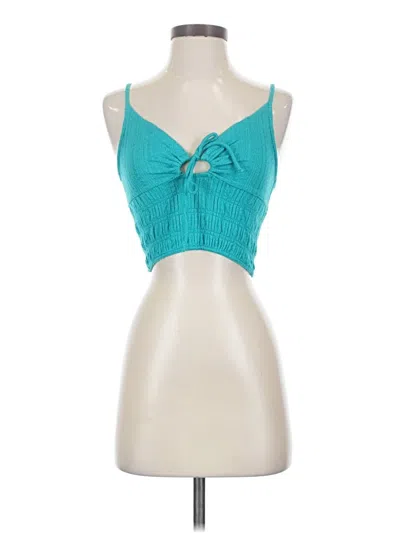 Pre-owned O'neill Sleeveless Top Teal Sweetheart Neckline Tops