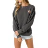 O'neill Solis Fleece Graphic Sweatshirt In Black