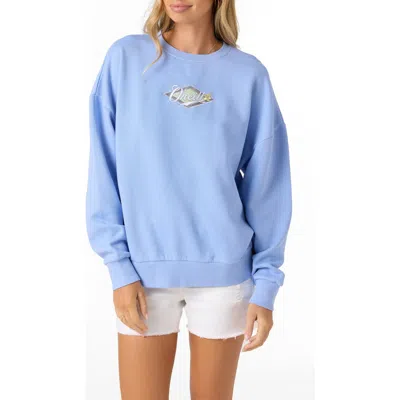 O'neill Solis Fleece Graphic Sweatshirt In Purple
