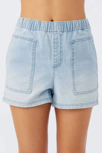O'neill Sonnet Shorts In Light Indigo Bleach In Blue