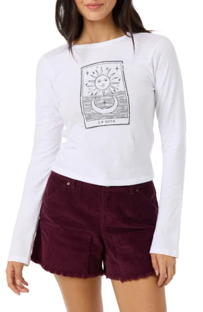O'neill Starry Night Graphic Long Sleeve Tee In White
