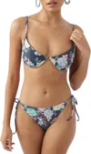 O'neill Stella Seville Bikini Underwire Top In Slate In Blue