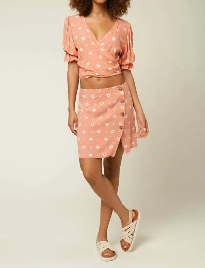 O'neill Stream Cropped Top In Canyon Clay In Pink