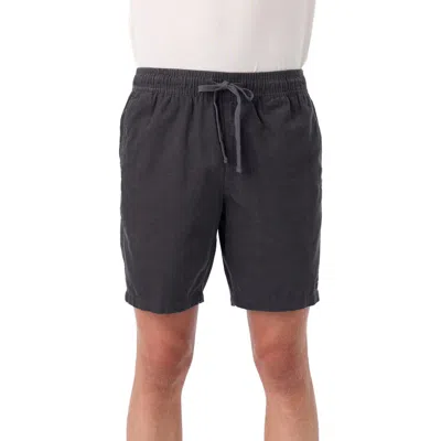 O'neill Stretch Corduroy Drawstring Shorts In Graphite