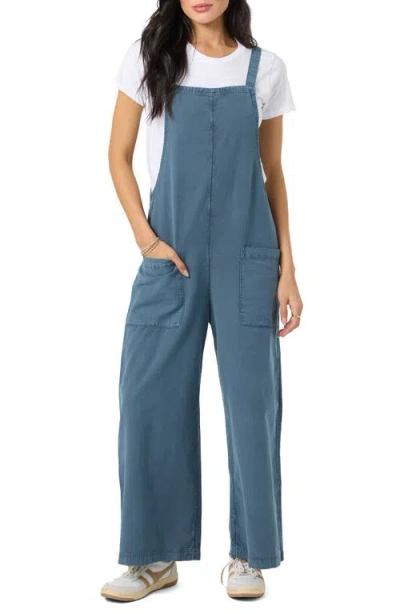 O'neill Summerlin 2 Cotton & Linen Overalls In Blue