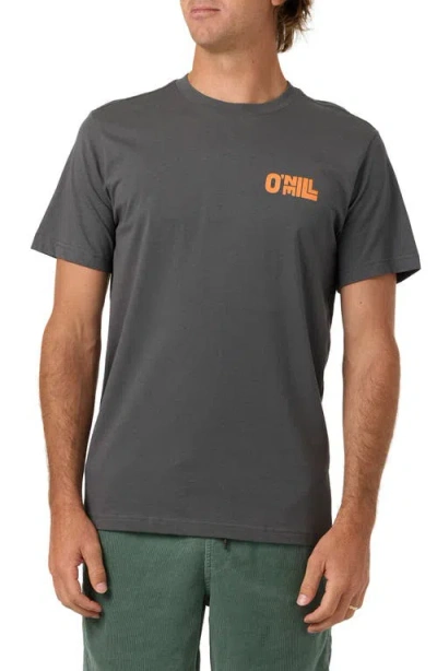 O'neill Sun Stack Cotton Graphic T-shirt In Gray