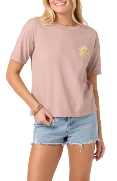O'neill Sunny State Cotton Graphic T-shirt In Pink