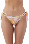 O'neill Sunnyside Floral Corfu Bikini Bottom In Pink In Multi