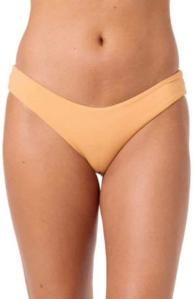O'neill Sunshine Blue Lagoon Reversible Bikini Bottoms In Orange