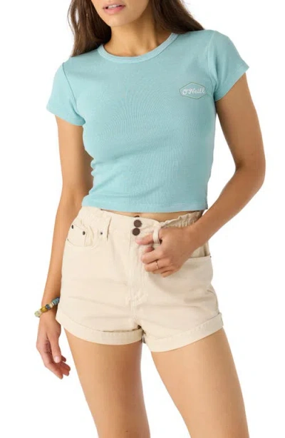 O'neill Surfing Co. Cotton Crop Graphic T-shirt In Nile Blue