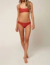 O'neill Surfside Saltwater Solids Texture Top In Rust In Multi