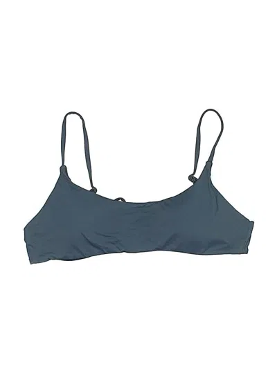 Pre-owned O'neill Swimsuit Top Gray Solid Pattern Swimwear