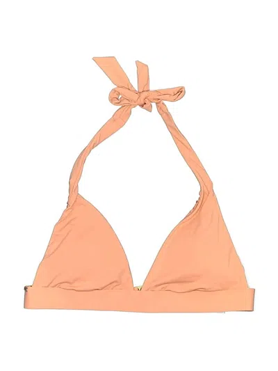 O'neill Swimsuit Top Orange Solid Pattern Swimwear