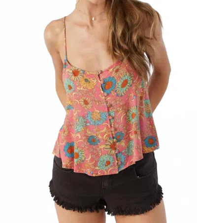O'neill Tallie Tank In Calypso Coral In Multi
