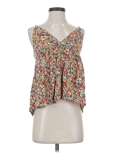 Pre-owned O'neill Tank Top Brown Strapless Neckline Tops