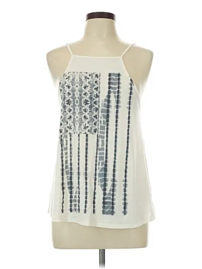 Pre-owned O'neill Tank Top Ivory Halter Neckline Tops In White