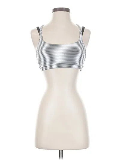 Pre-owned O'neill Tank Top Silver Strapless Neckline Tops