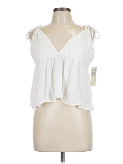Pre-owned O'neill Tank Top White Strapless Neckline Tops
