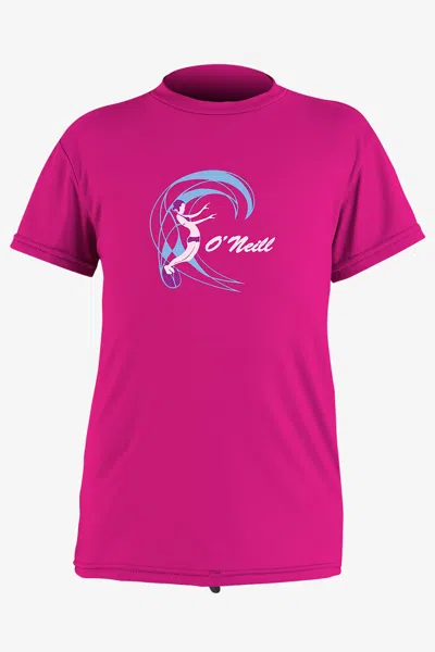 O'neill Toddler O'zone Short Sleeves Sun Shirt In Pink