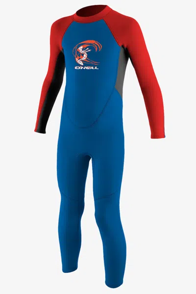 O'neill Toddler Reactor-2 2mm Back Zip Full Wetsuit In Blue