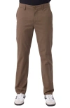 O'neill Transporter Flat Front Stretch Cotton Chinos In Brown