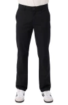 O'neill Transporter Flat Front Stretch Cotton Chinos In Black