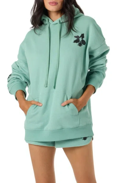 O'neill Tropic Melt Oversize Cotton Blend Hoodie In Green