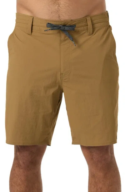 O'neill Trvlr Halfback Performance Hybrid Shorts In Brown