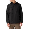O'neill Trvlr Hooded Water Repellent Windbreaker In Black