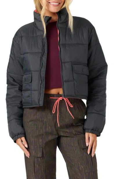 O'neill Trvlr Rynn Puffer Jacket In Black