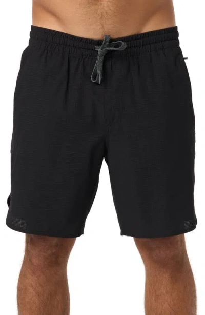 O'neill Trvlr Tech Lined Performance Hybrid Shorts In Black
