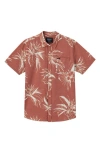 O'neill Trvlr Traverse Floral Print Upf 50+ Button-up Shirt In Ginger Bread