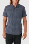 O'neill Men's Trvlr Upf T Standard Short Sleeve Woven Shirt In Blue