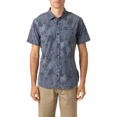 O'neill Men's Traveler Upf Traverse Short Sleeve Standard Shirt In Navy