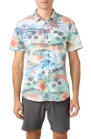 O'neill Trvlr Upf Traverse Slub Short Sleeve Performance Button-up Shirt