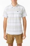 O'neill Trvlr Upf Traverse Stripe Short Sleeve Performance Button-up Shirt