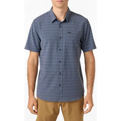 O'neill Trvlr Upf Traverse Stripe Short Sleeve Performance Button-up Shirt