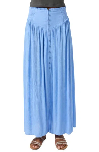 O'neill Tryston Button Front Midi Skirt In Purple