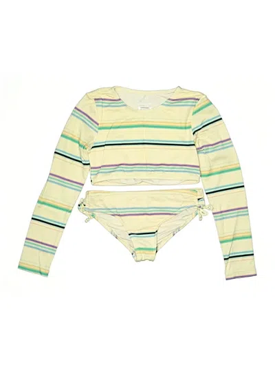 Pre-owned O'neill Kids' Two Piece Swimsuit In Green