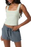O'neill Vanessa Stripe Tank In Green
