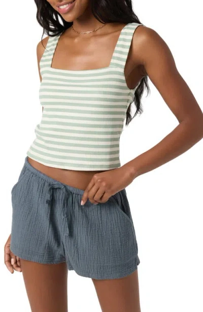 O'neill Vanessa Stripe Tank In Green