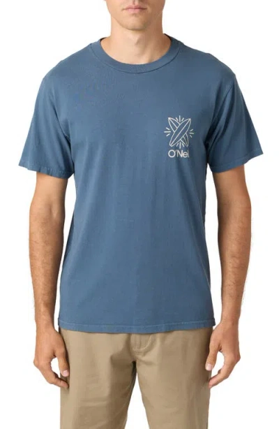 O'neill Venice Graphic T-shirt In Indigo