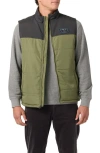 O'neill Vista Quilted Vest In Green