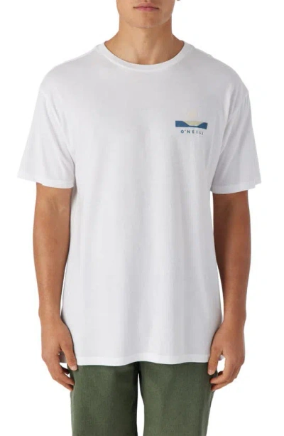 O'neill Watcher Graphic T-shirt In White